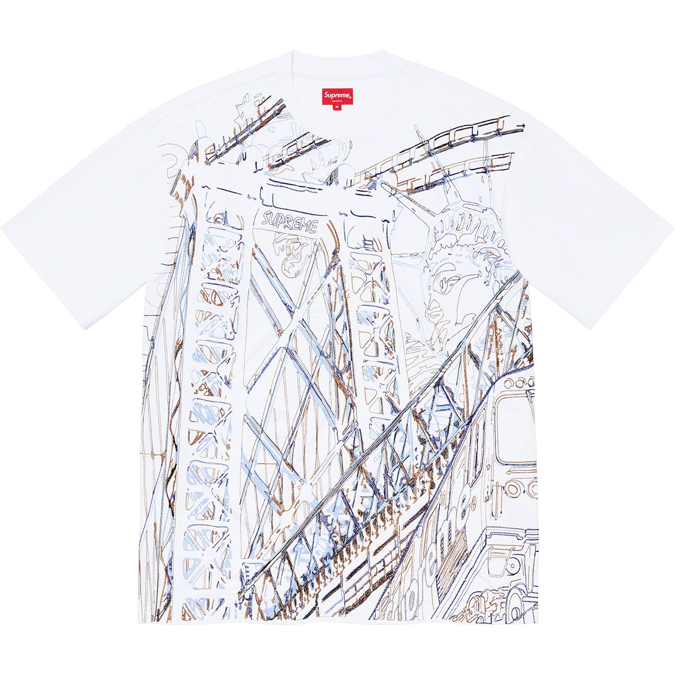Bridge Embroidered S/S Top view 5